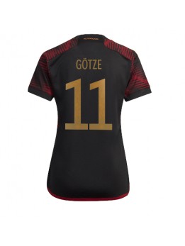 Deutschland Mario Gotze #11 Auswärtstrikot für Frauen WM 2022 Kurzarm